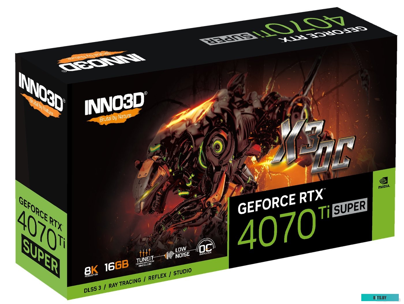 Видеокарта Inno3D RTX 4070 Ti Super X3 OC N407TS3-166XX-186158N