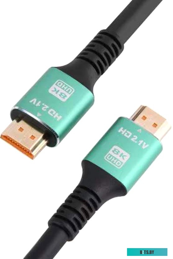 Кабель аудио-видео NONAME HDMI (m)/HDMI (m) 10м. феррит.кольца позолоч.конт. синий/белый 794319