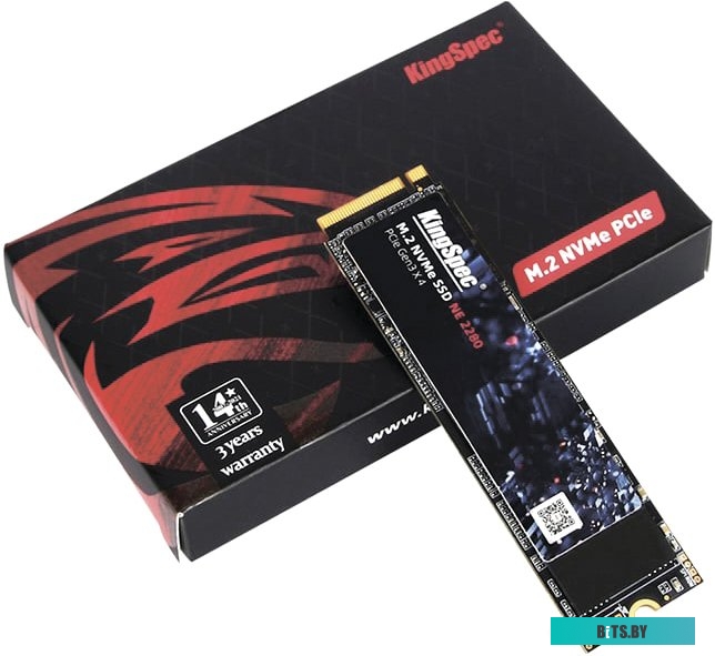 SSD накопитель KingSpec NE-512 512ГБ, M.2 2280, PCIe 3.0 x4, NVMe