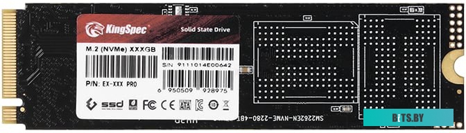 SSD накопитель KingSpec NE-512 512ГБ, M.2 2280, PCIe 3.0 x4, NVMe