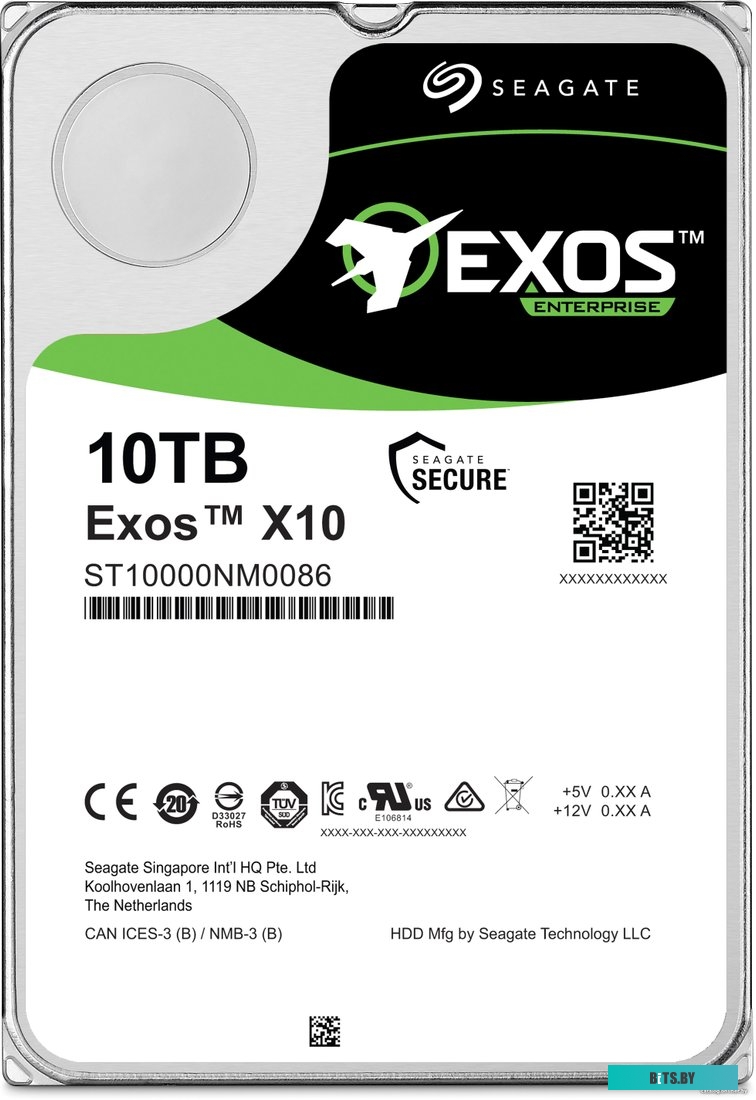 Серверный жесткий диск Seagate Exos X10 10TB ST10000NM0086