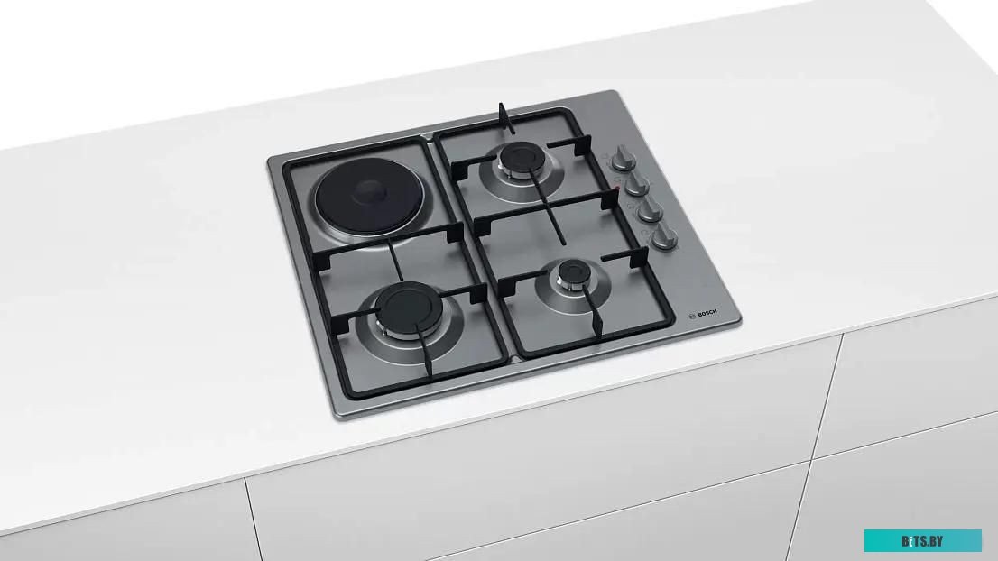 PBY6C5B62O Газовая варочная поверхность Bosch PBY6C5B62O серебристый