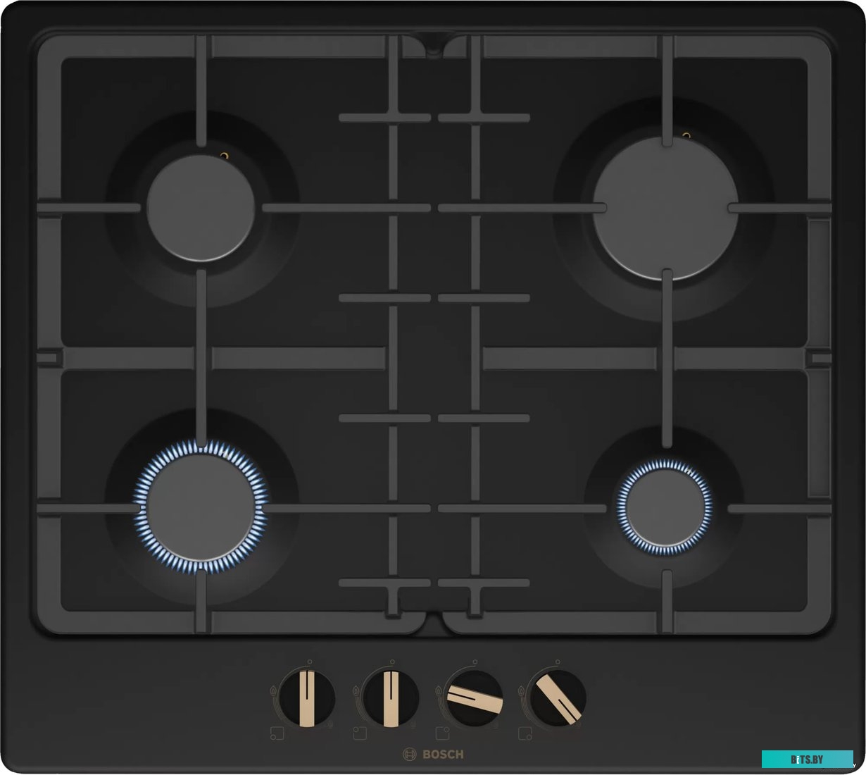PGP6B3B92R Газовая варочная панель Bosch Serie 4 PGP6B3B92R,  независимая,  черный