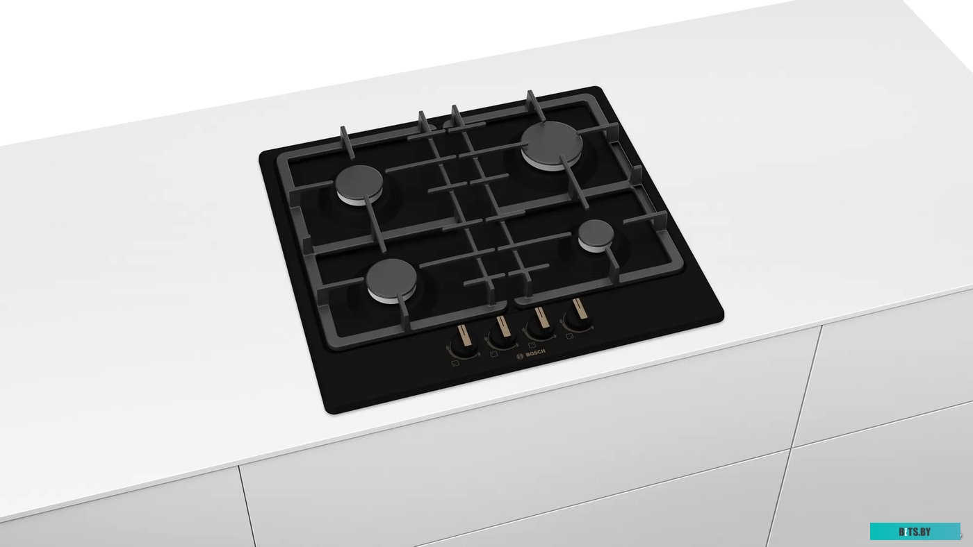 PGP6B3B92R Газовая варочная панель Bosch Serie 4 PGP6B3B92R,  независимая,  черный