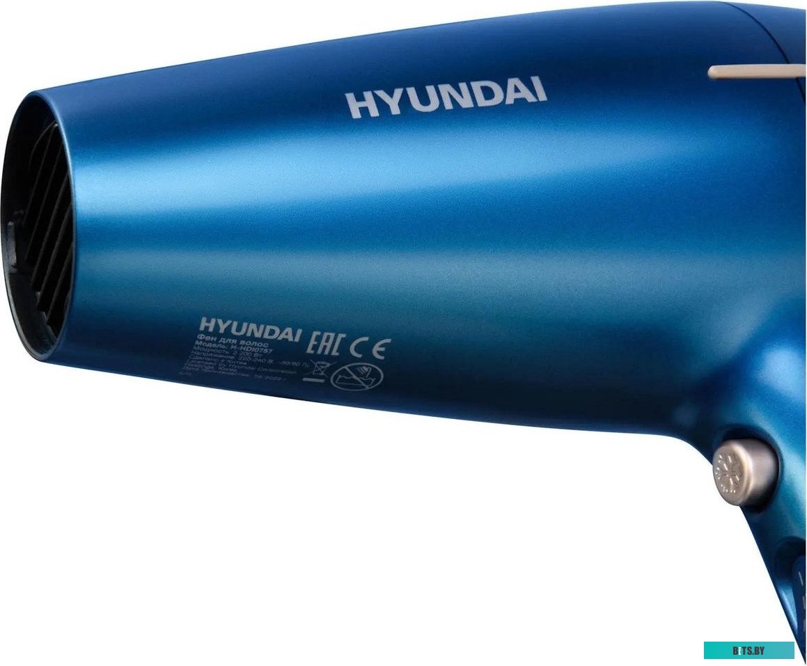 H-HDI0757 Фен Hyundai H-HDI0757, 2200Вт, синий