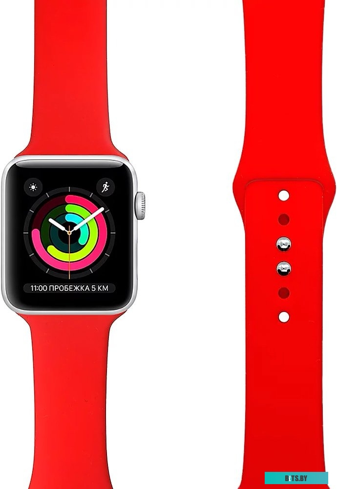 Ремешок Lyambda Altair для Apple Watch 38-40 мм (S/M и M/L, красный) <DS-APS08-40-RD>