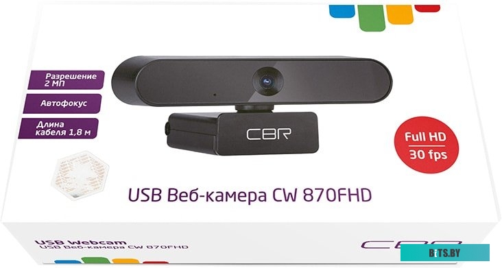 Web-камера CBR CW 870FHD (чёрный) <CW 870FHD Black>