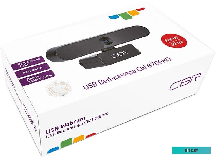 Web-камера CBR CW 870FHD (чёрный) <CW 870FHD Black>