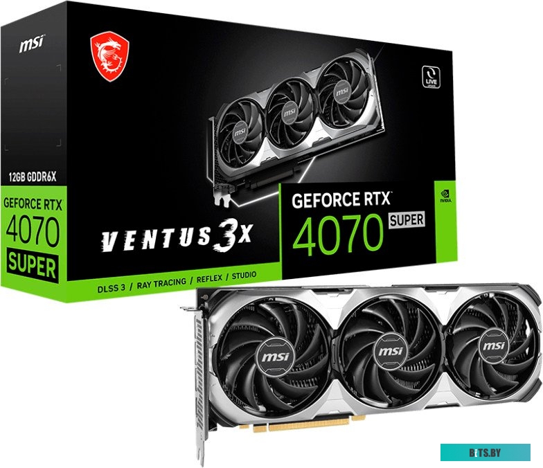 Видеокарта MSI GeForce RTX 4070 SUPER 12G VENTUS 3X OC 4070_SUPER_12_VEN_3X_OC