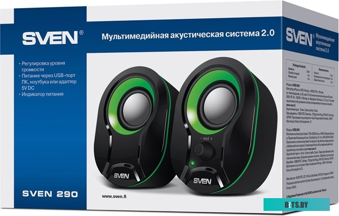 Компьютерные колонки SVEN 290 SV-015657