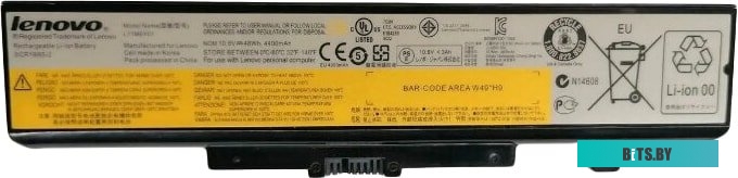 L11S6F01 , Аккумуляторная батарея для ноутбука Lenovo IdeaPad Y480, V480 (L11S6F01) 48Wh черная