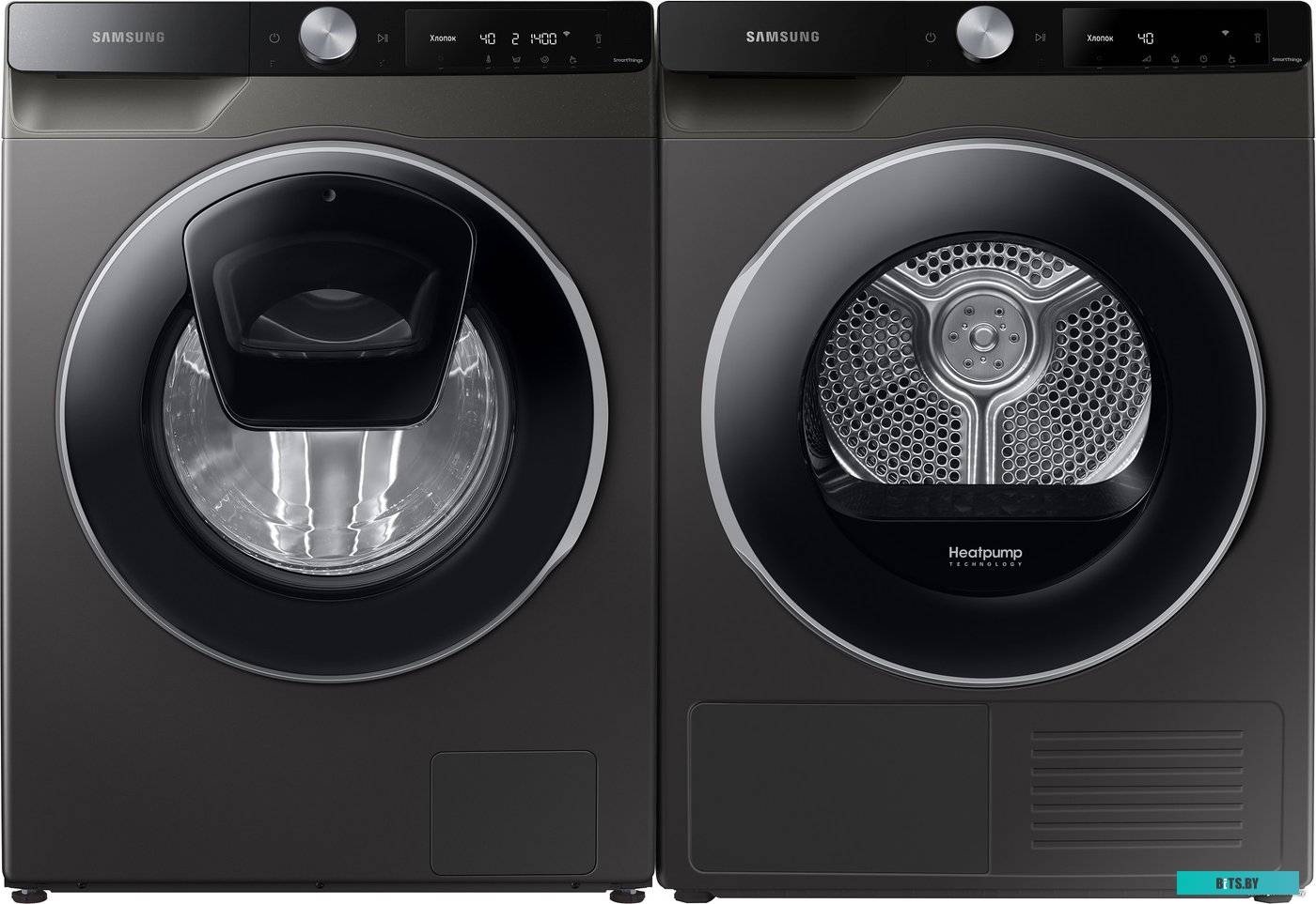 DV90T6240LX/LP Сушильная машина Samsung/ Сушильная машина с интеллектуальной панелью, инокс