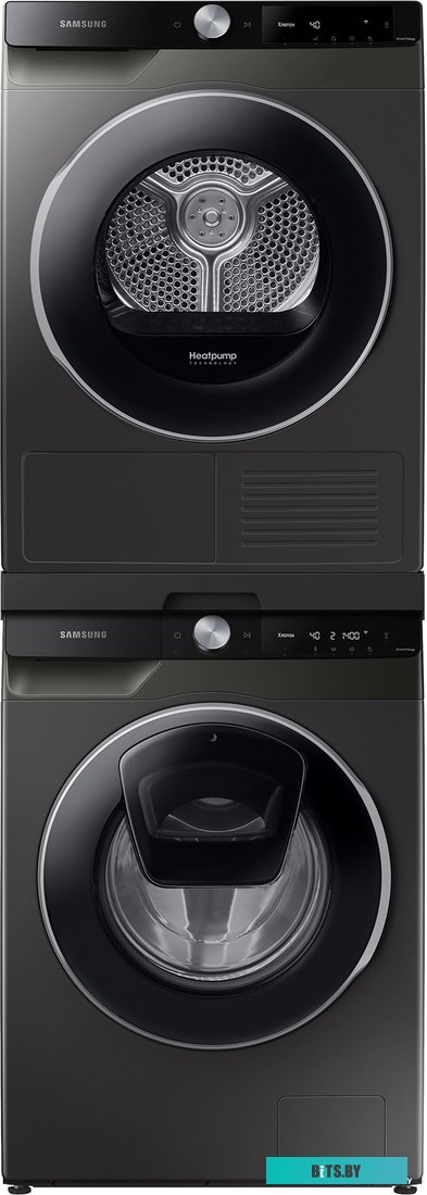 DV90T6240LX/LP Сушильная машина Samsung/ Сушильная машина с интеллектуальной панелью, инокс