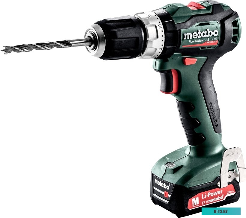Ударная дрель-шуруповерт Metabo PowerMaxx SB 12 BL 601077500 (с 2-мя АКБ, кейс)