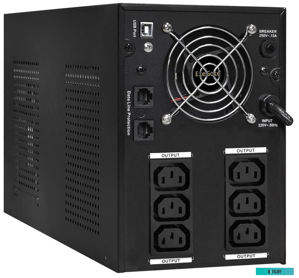 Источник бесперебойного питания (ИБП) ExeGate SpecialPro Smart LLB-3000.LCD.AVR.C13.RJ.USB <EP287659RUS>