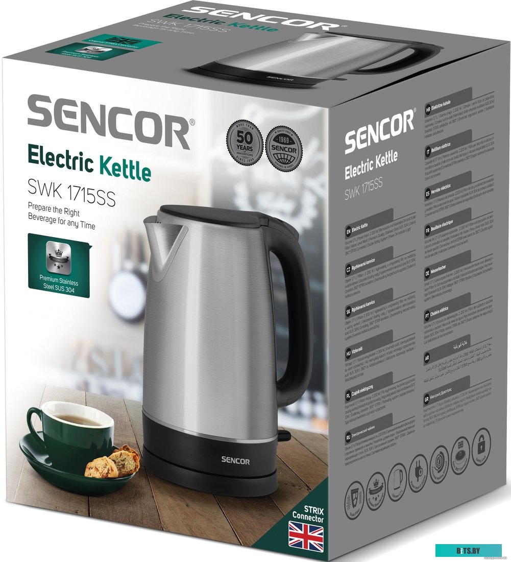 Электрочайник Sencor SWK 1715SS