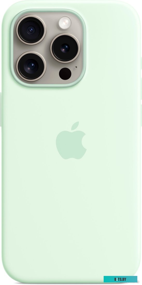 MWNL3 MWNL3ZM/A Apple MagSafe Silicone Case для iPhone 15 Pro (мягкая мята)