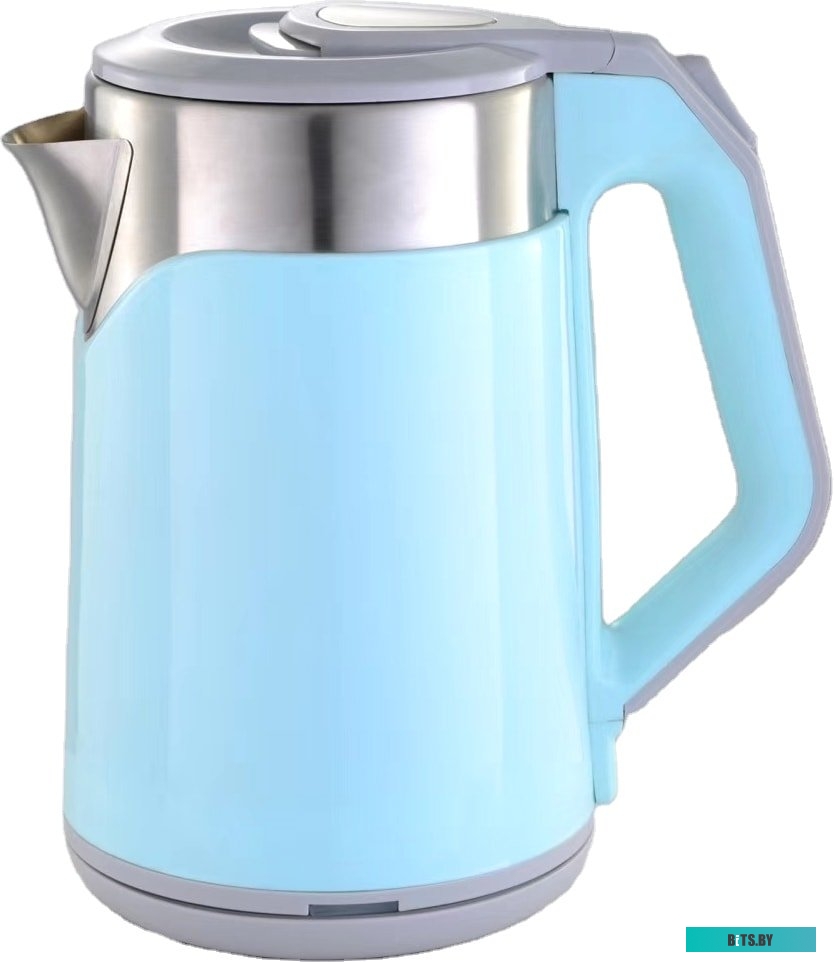Электрочайник HomeStar HS-1019 (стальной/голубой) <005967>