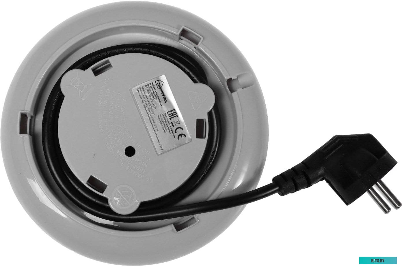 Электрочайник HomeStar HS-1019 (стальной/голубой) <005967>