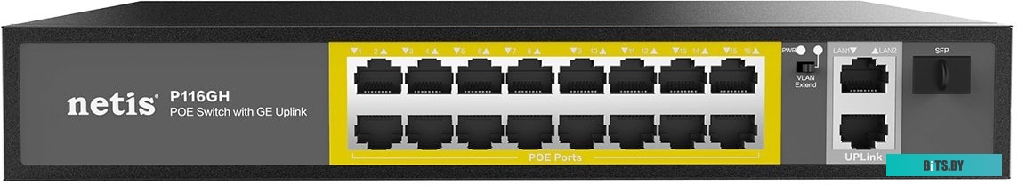 Неуправляемый коммутатор Netis P116GH