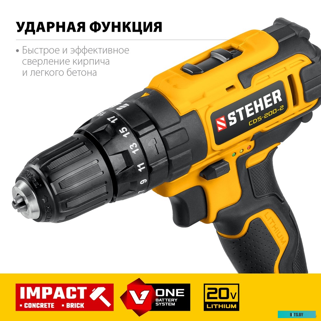 Steher CDS-200-2 (с 2-мя АКБ, кейс)