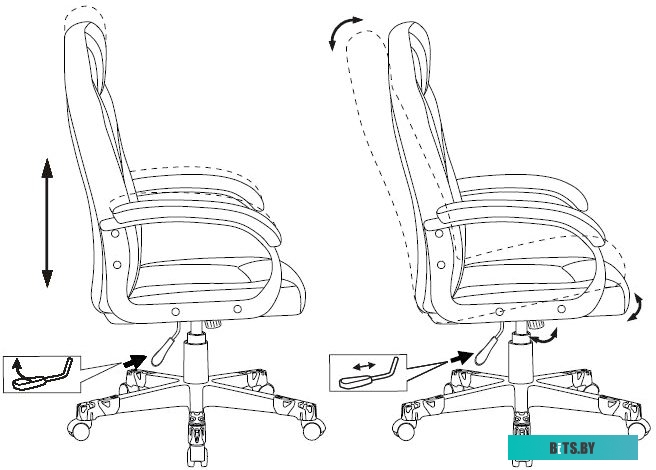 Кресло Бюрократ ZOMBIE GAME 17 BLUE (черный/синий)