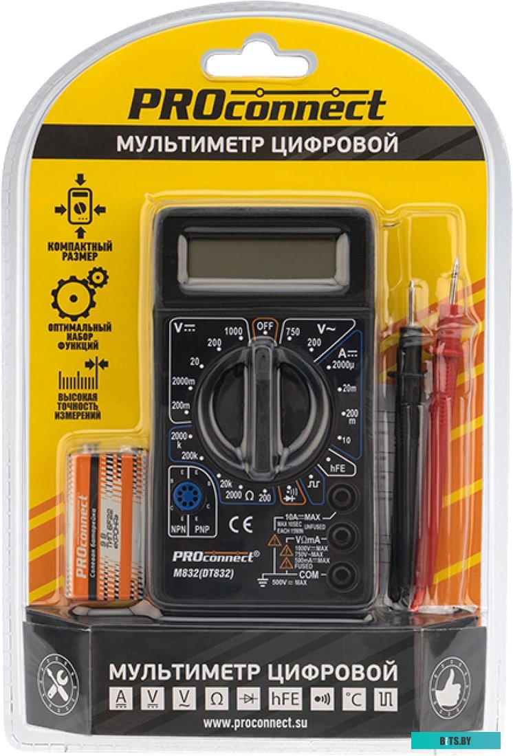 Мультиметр PROconnect M832 (DT832) <13-3012>