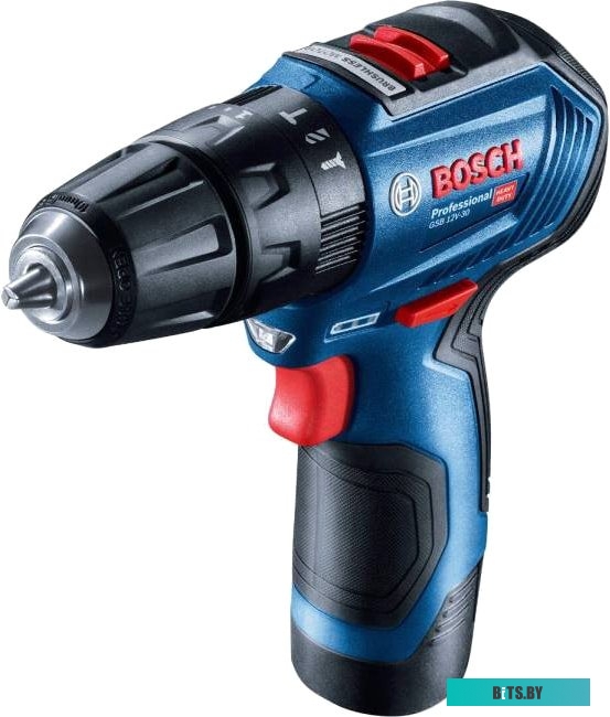 Ударная дрель-шуруповерт Bosch GSB 12V-30 Professional 06019G9100 (с 2-мя АКБ, кейс) <0 601 9G9 100>