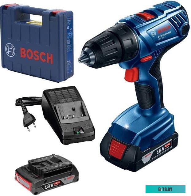 Дрель-шуруповерт Bosch GSR 180-LI Professional 06019F8109 (с 2-мя АКБ, кейс) <0 601 9F8 109>