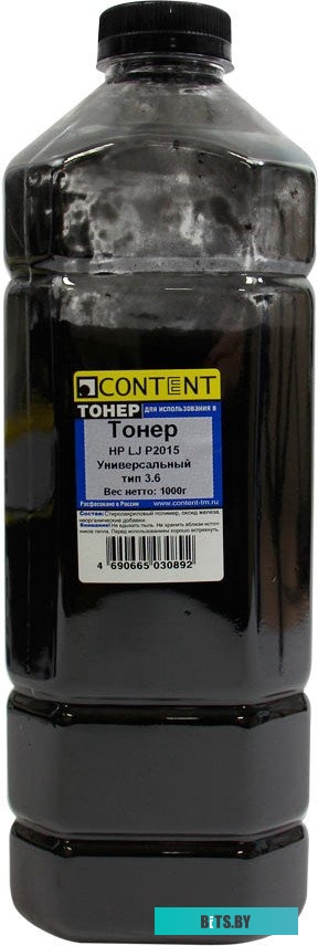 Тонер Content Универсальный для HP LJ P2015 Тип 3.6 1 кг <4010715509284>