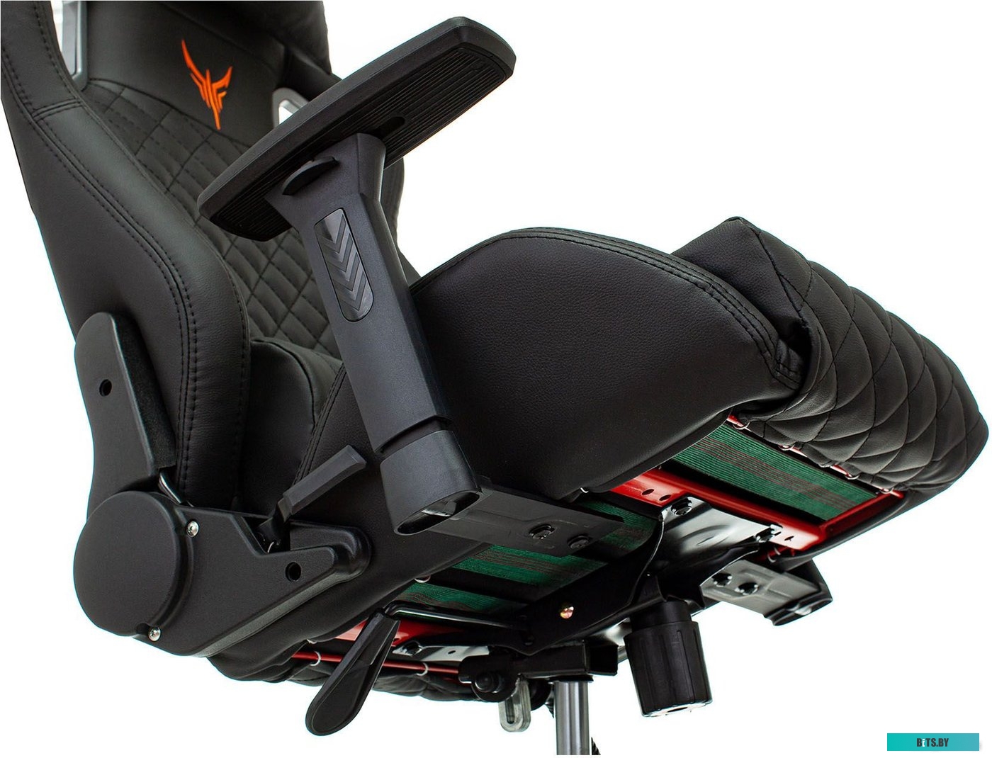 Офисное кресло (Стул) Бюрократ Outrider (черный/оранжевый) <KNIGHT OUTRIDER BO>