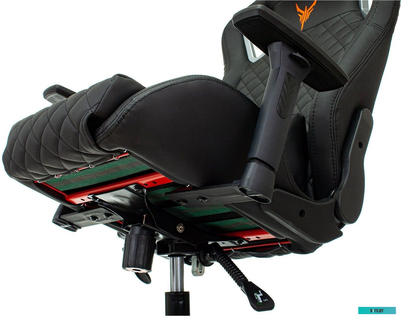 Офисное кресло (Стул) Бюрократ Outrider (черный/оранжевый) <KNIGHT OUTRIDER BO>