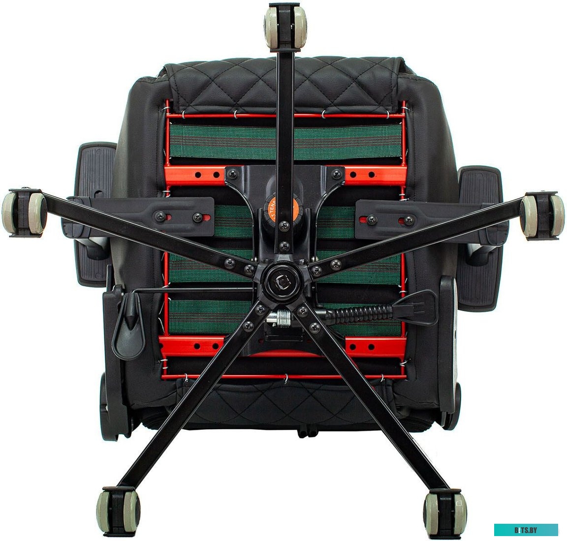 Офисное кресло (Стул) Бюрократ Outrider (черный/оранжевый) <KNIGHT OUTRIDER BO>