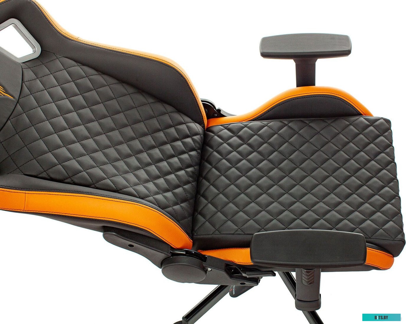 Офисное кресло (Стул) Бюрократ Outrider (черный/оранжевый) <KNIGHT OUTRIDER BO>