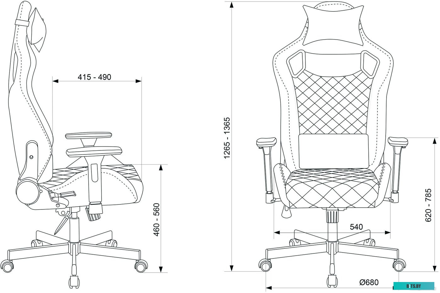 Офисное кресло (Стул) Бюрократ Outrider (черный/оранжевый) <KNIGHT OUTRIDER BO>