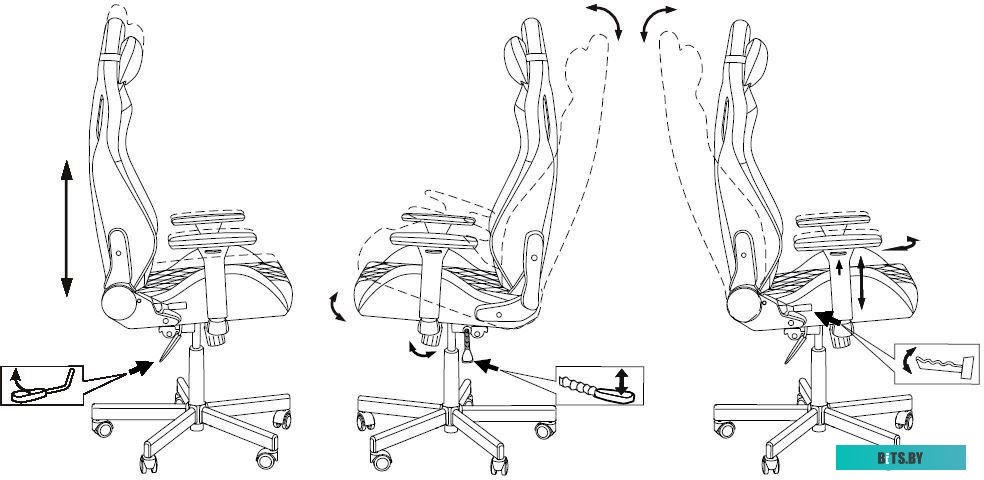 Офисное кресло (Стул) Бюрократ Outrider (черный/оранжевый) <KNIGHT OUTRIDER BO>