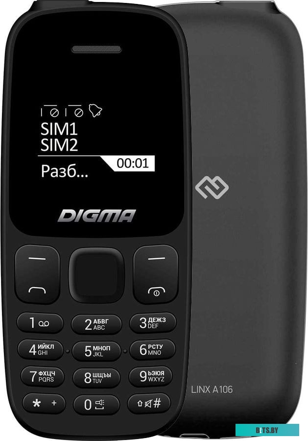 Мобильный телефон Digma Linx A106 (черный)