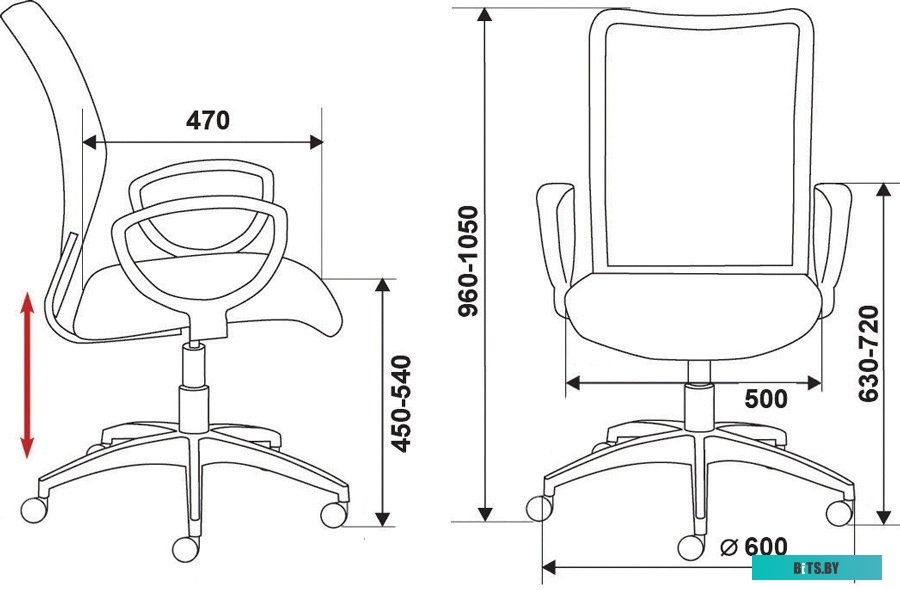Кресло Бюрократ CH-599AXSN/32B/TW-11 черный