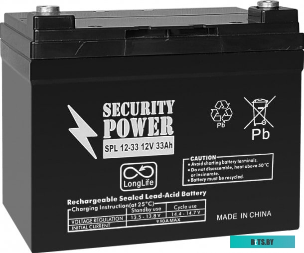 Аккумулятор для ИБП Security power SPL 12-33 (12В/33 А·ч) <8754>