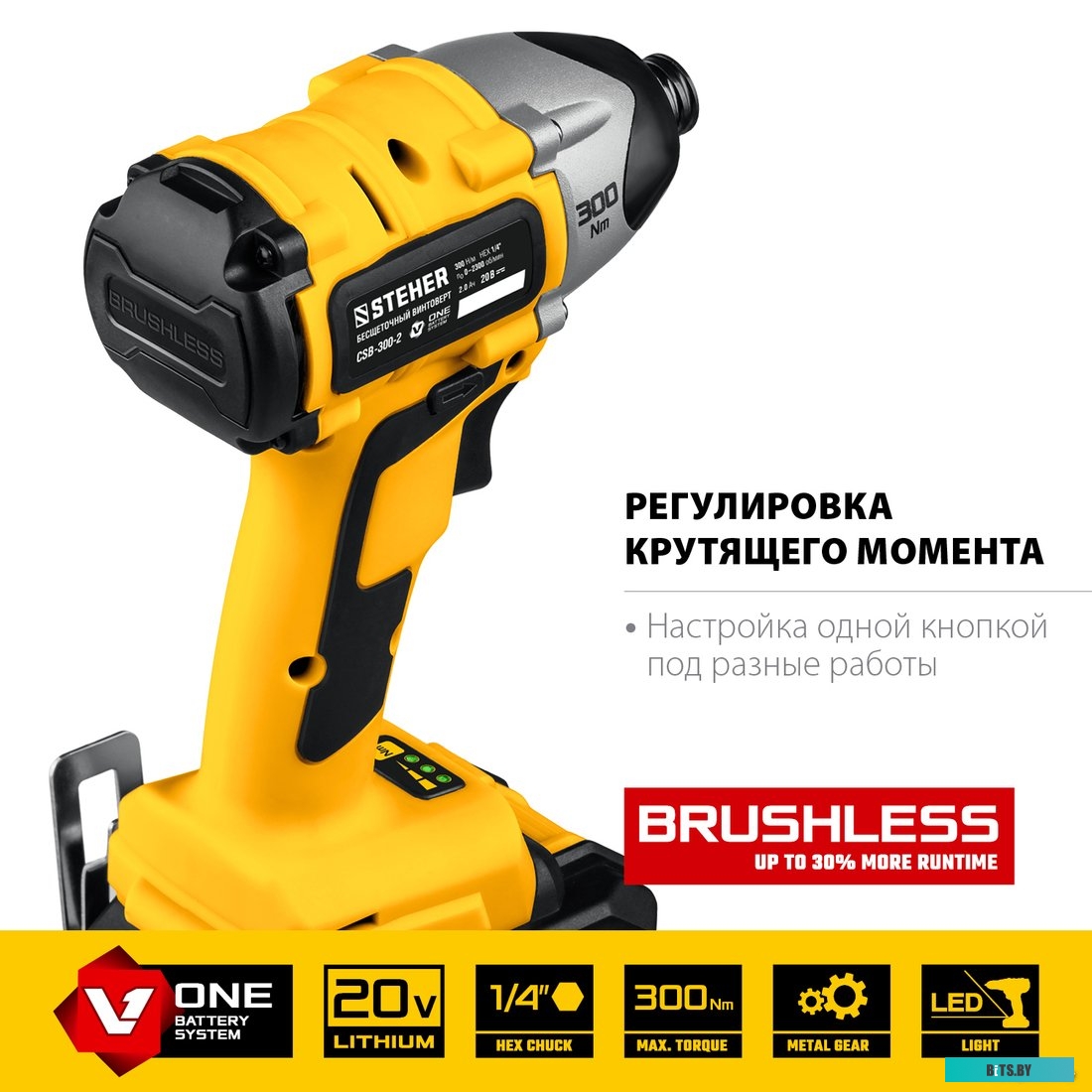 Steher CSB-300-2 (с 2-мя АКБ, кейс)