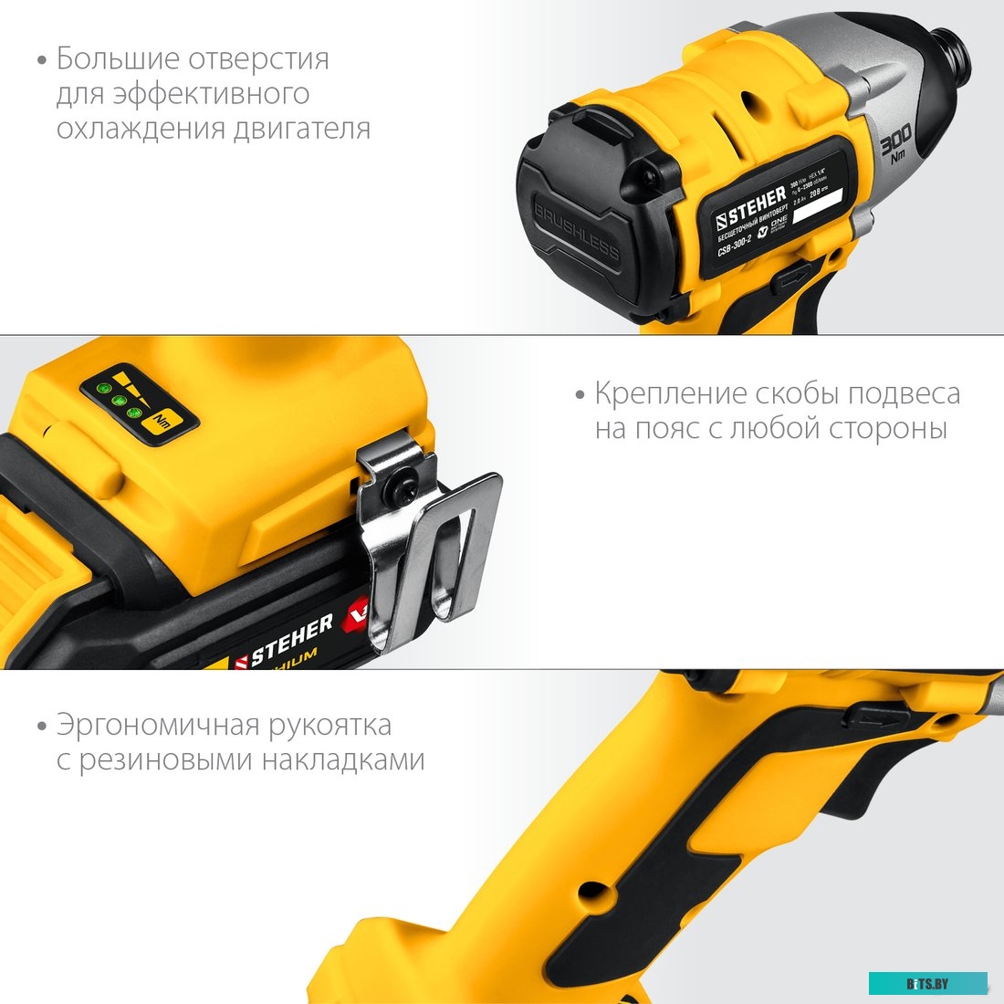 Steher CSB-300-2 (с 2-мя АКБ, кейс)