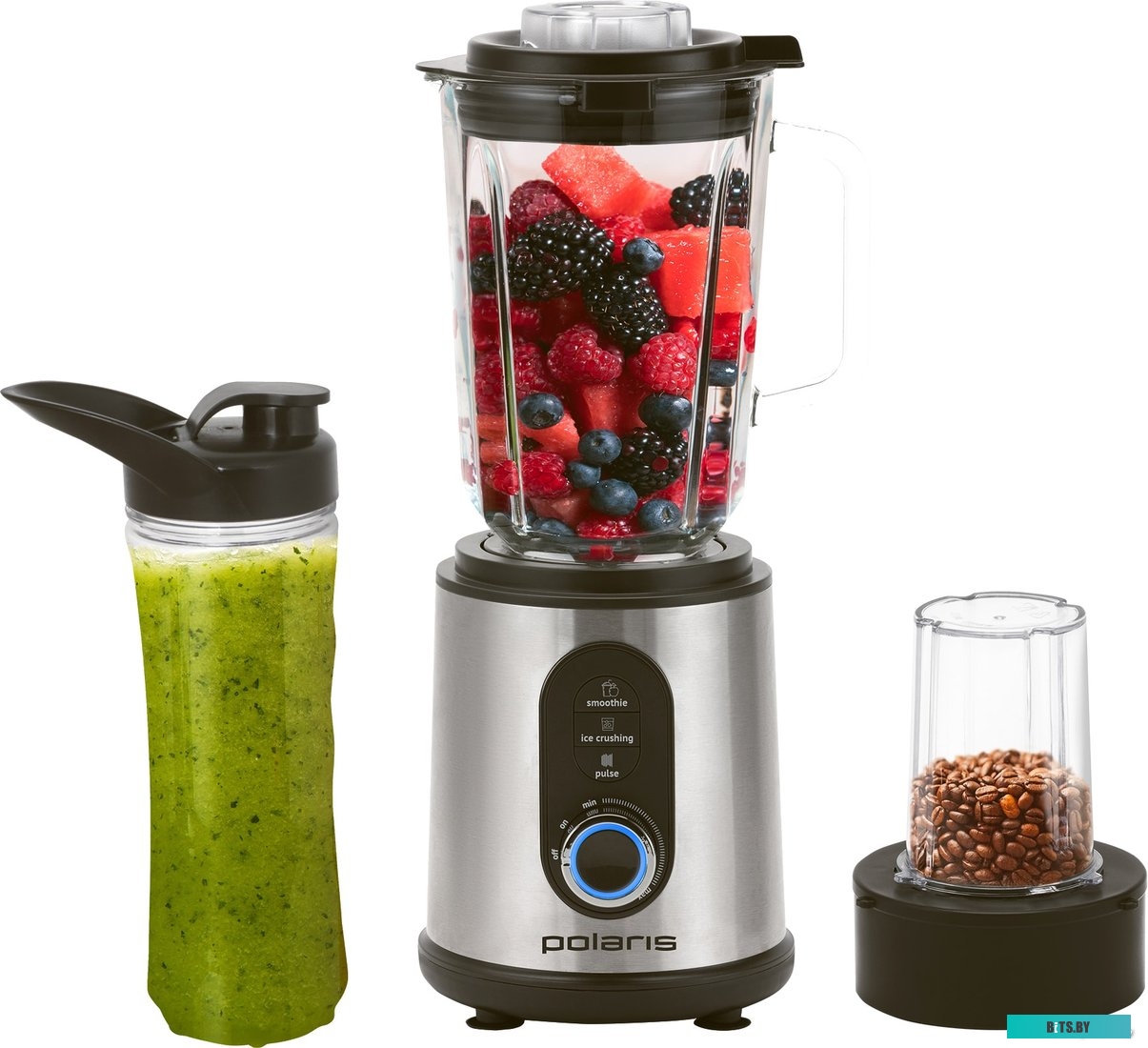 PTB 1834G Блендер Polaris PTB 1834G,  стационарный,  серебристый