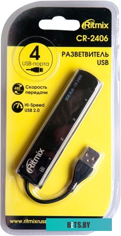 Концентратор USB Ritmix CR-2406