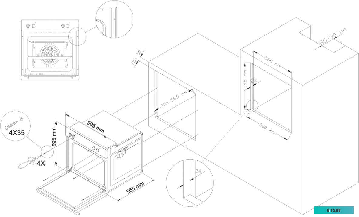 B6EB16011 Духовка электрическая Simfer B6EB16011
