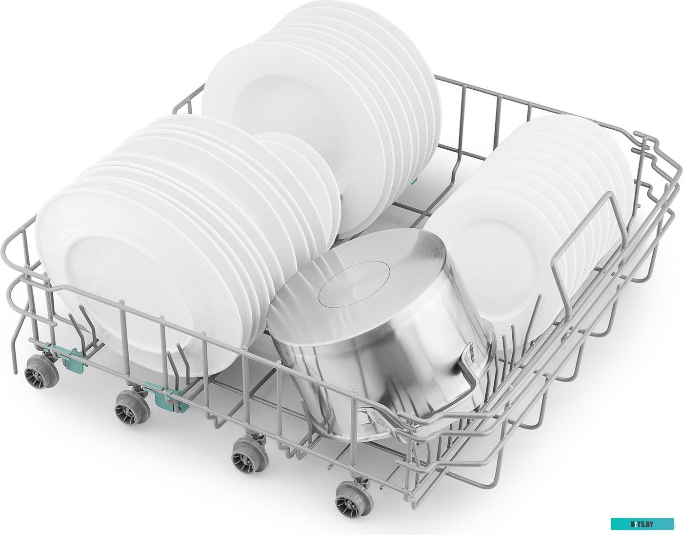 429987 Посудомоечная машина WEISSGAUFF DW 6038 Inverter Touch,  полноразмерная, напольная, 59.8см, загрузка 14 комплектов, белая [429987]