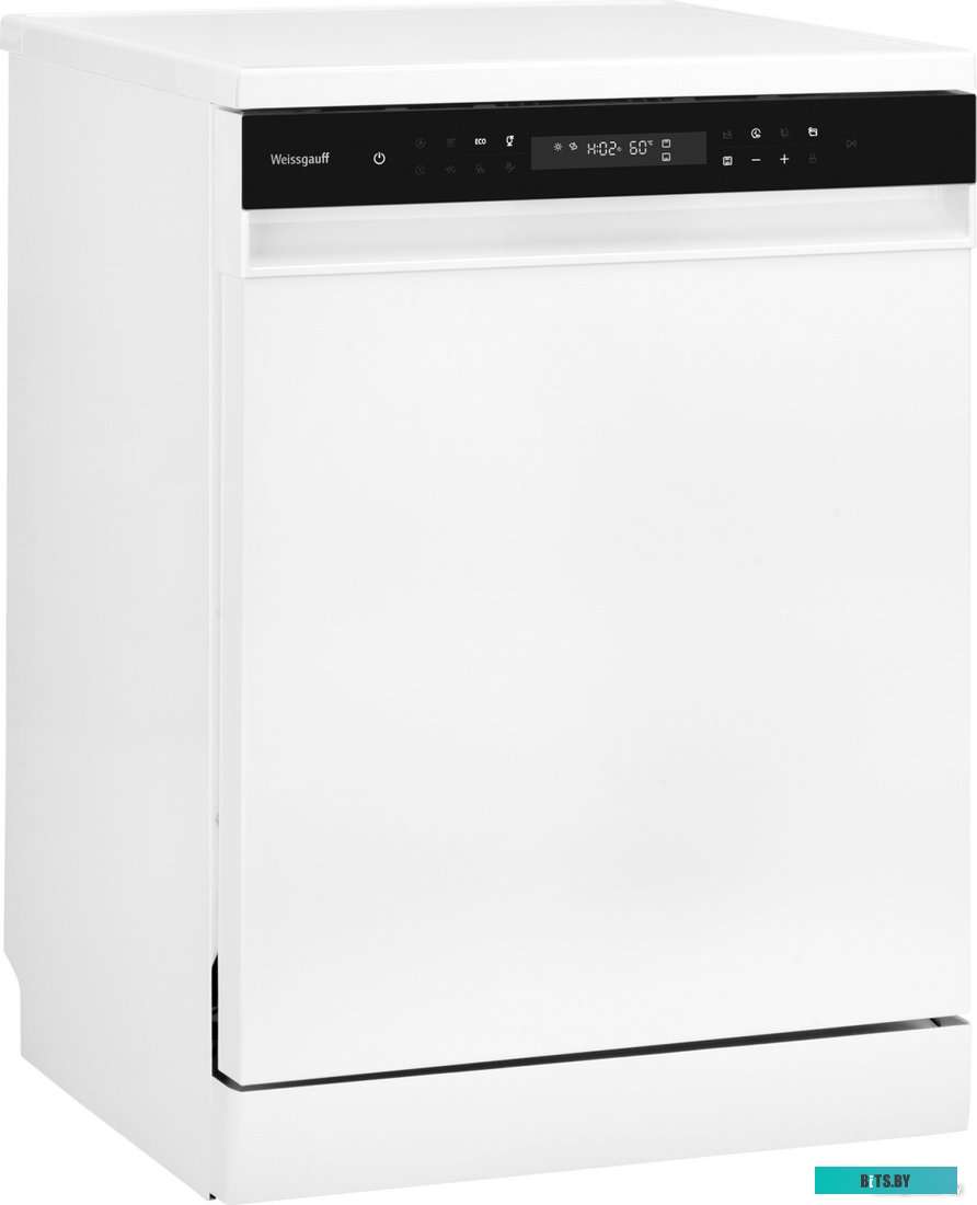 429987 Посудомоечная машина WEISSGAUFF DW 6038 Inverter Touch,  полноразмерная, напольная, 59.8см, загрузка 14 комплектов, белая [429987]