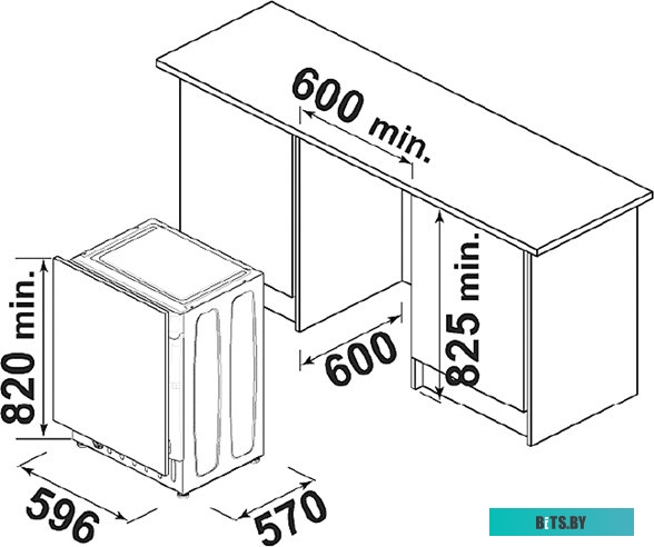 WD 1488 Встраиваемые стиральные машины Kuppersberg/ Встраиваемая стирально-сушильная машина, загрузка при стирке 8 кг, загрузка при сушке 5кг,  отжим 