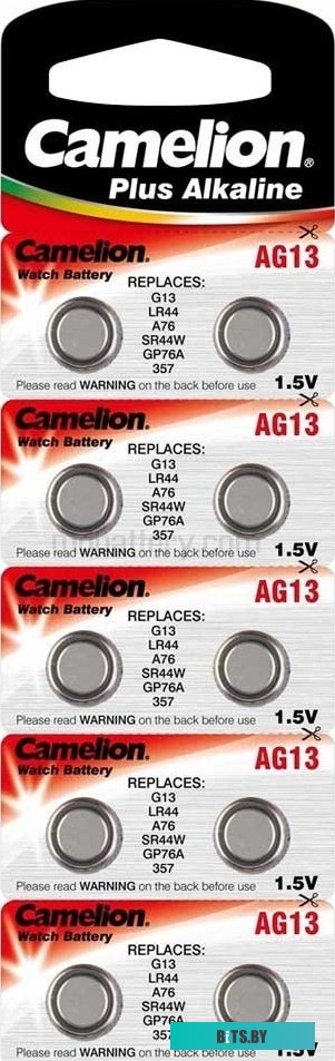 Батарейки Camelion LR44 10 шт. [AG13-BP10]