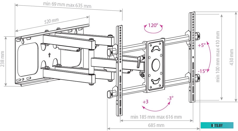 Кронштейн Arm Media Paramount-70