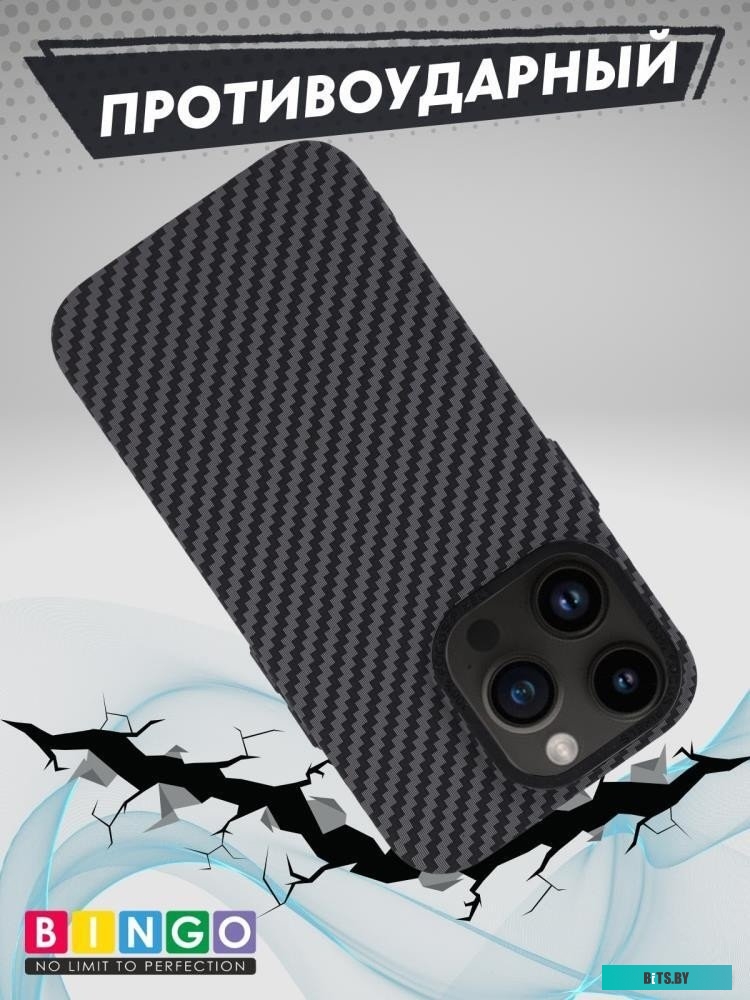 4814863109116 Carbon для APPLE iPhone 15 Pro Max Черный Bingo Carbon для APPLE iPhone 15 Pro Max (черный)